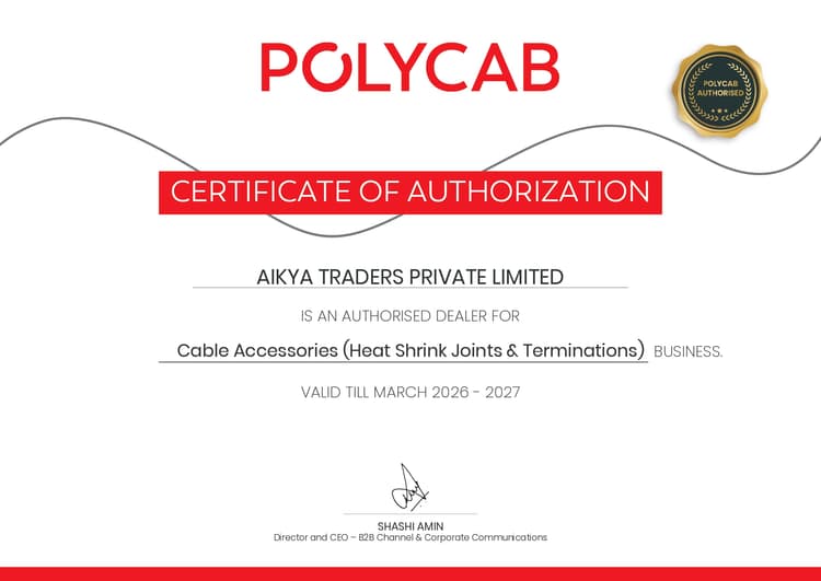 Polycab Authorization Certificate